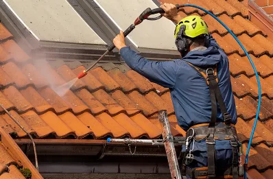 Démoussage et hydrofuge de toiture à Auriac-Lagast